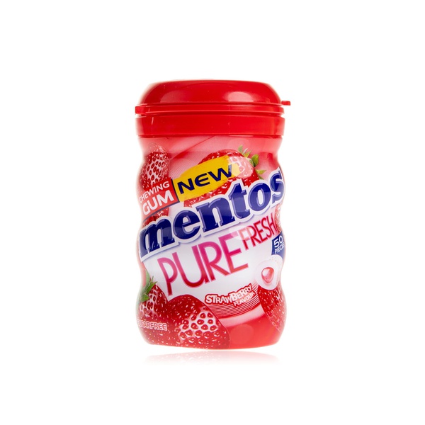 Mentos pure fresh strawberry chewing gum x50 pieces 87.5g