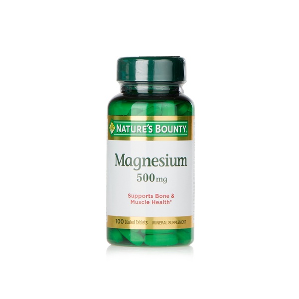 Nature's Bounty magnesium 500mg tablets x100