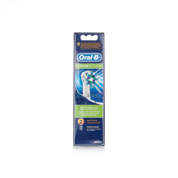 Oral-B toothbrush replacement headpiece cross action 2 pcs