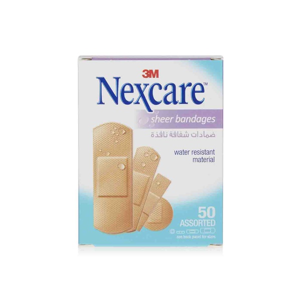 Nexcare sheer bandages assorted 50pcs