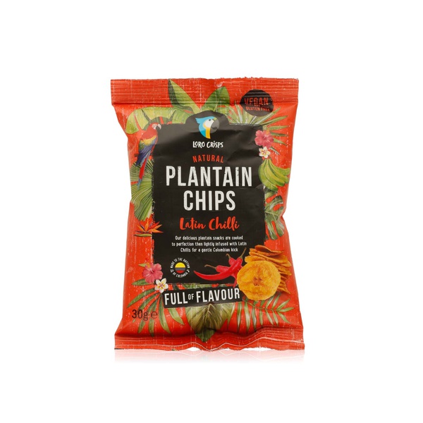 Loro Crisps plantain chips Latin chilli 30g