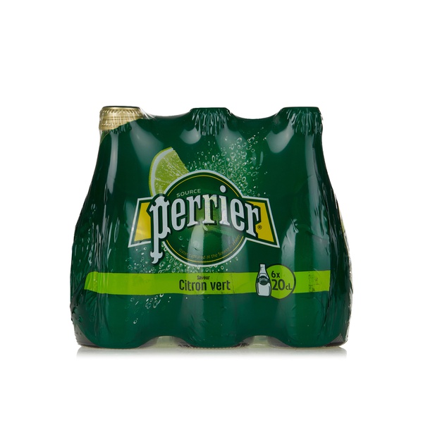Perrier mineral water lime 200ml x6