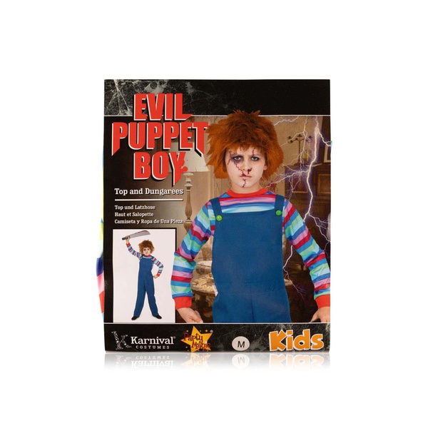 Party Magic Halloween evil puppet boy kids costume medium - Waitrose ...