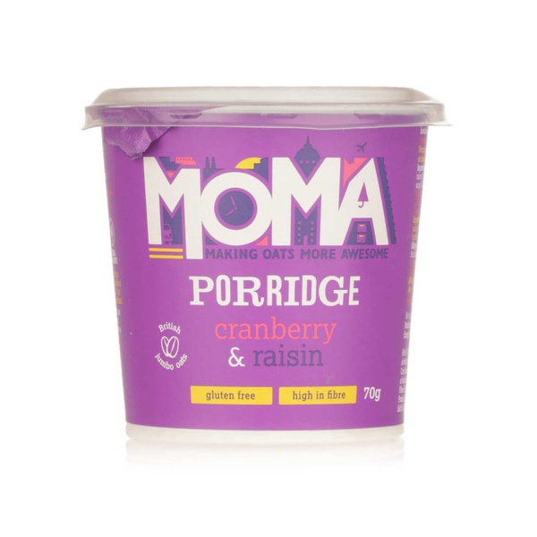 Moma porridge cranberry & raisin 70g