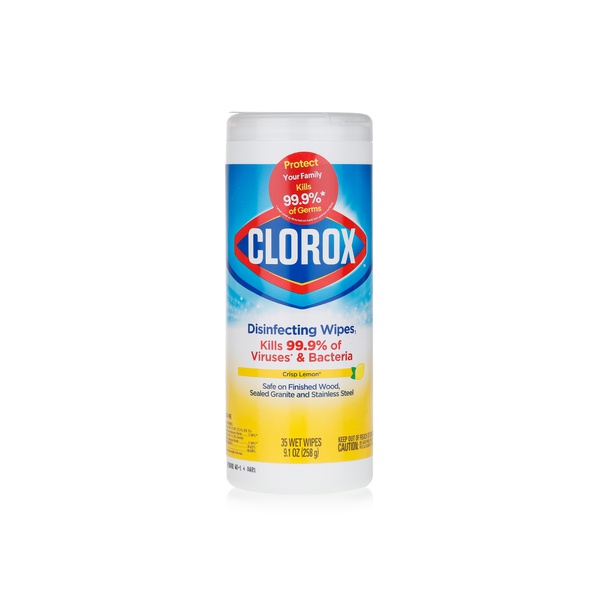 Clorox lemon scented disinfecting wet wipes x35