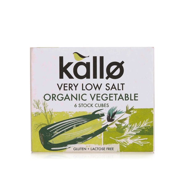 Kallo low salt organic vegetable stock cubes 60g