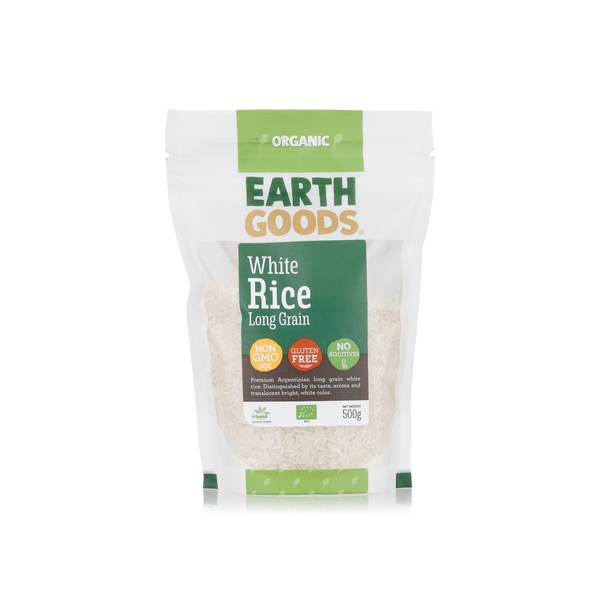 Earth Goods organic white rice long grain 500g