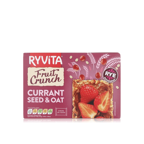 Ryvita fruit crunch currant, seed and oat 200g