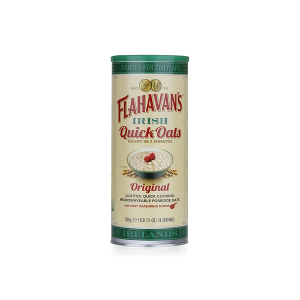 Flahavan's Irish quick oats drum 500g