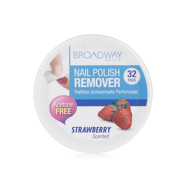 Broadway nail polish remover strawberry 32pads