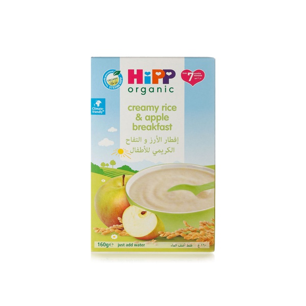 HiPP organic creamy apple & rice breakfast 7+ months 160g