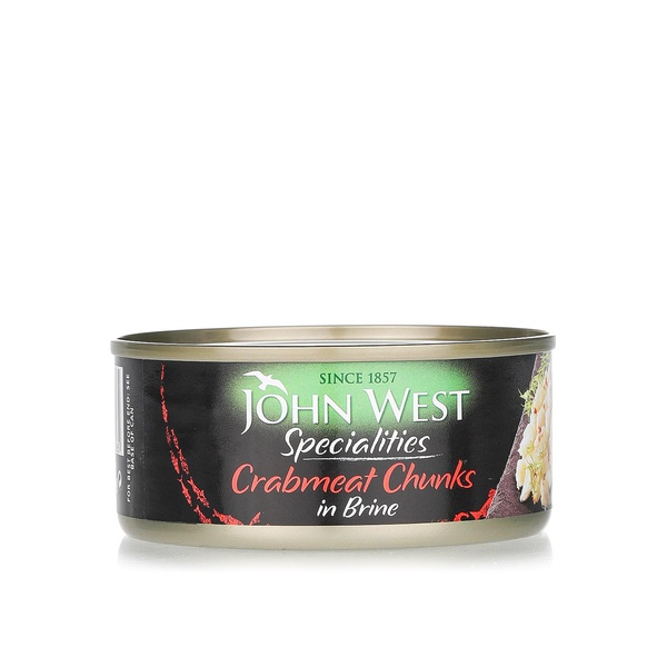 John West white crab meat chunks in brine 145g