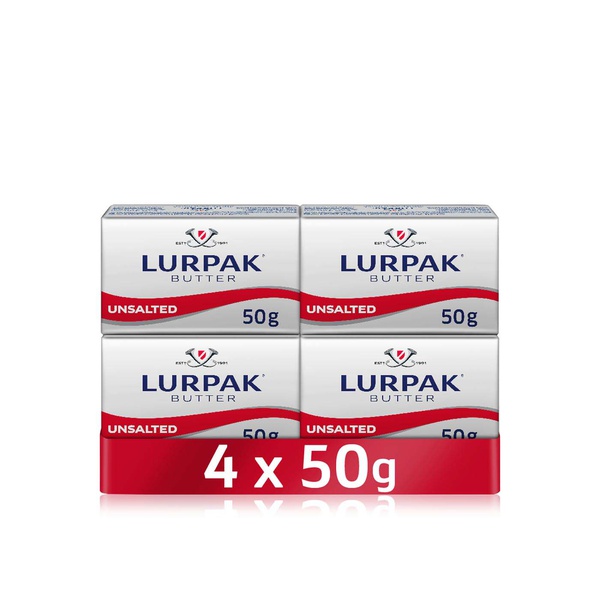 Lurpak unsalted butter mini blocks 4x50g