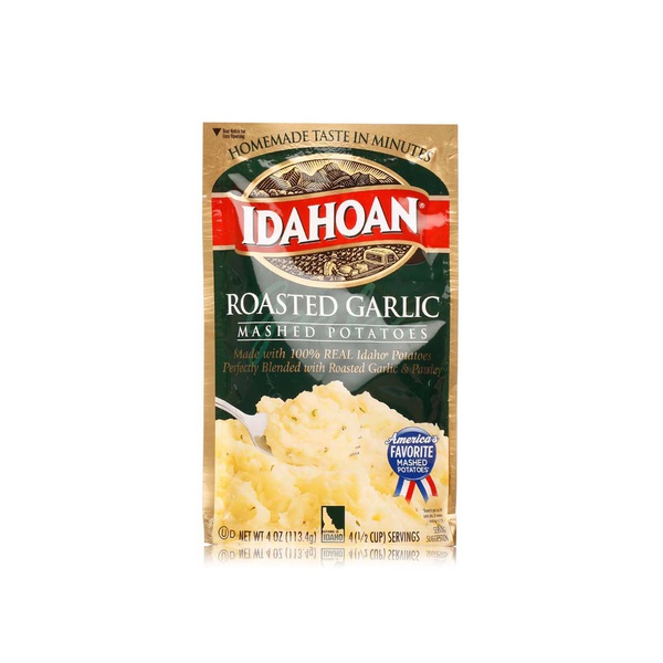 Idahoan roasted garlic instant mashed potatoes 113.4g