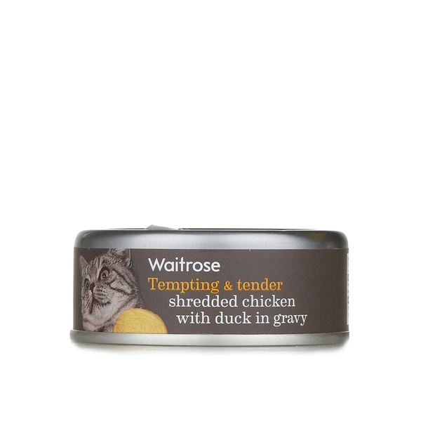 Waitrose tempting and tender chicken and duck in gravy 80g