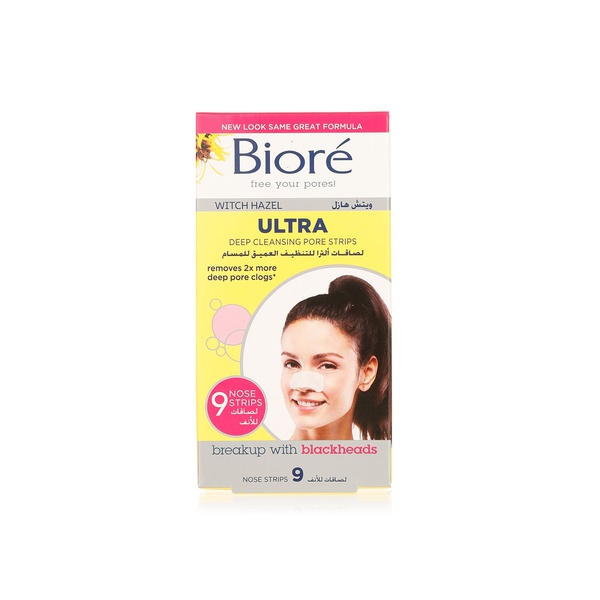 Biore Ultra deep cleansing nose pore strips x9