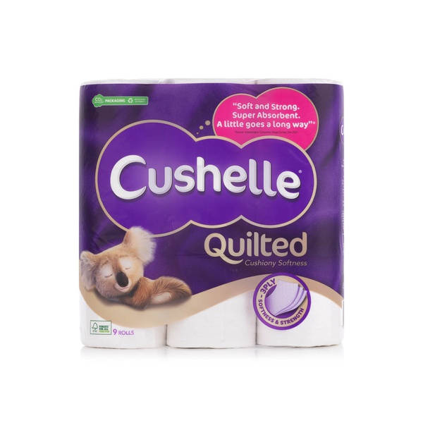 Cushelle quilted toilet tissue 9 rolls Waitrose UAE & Partners