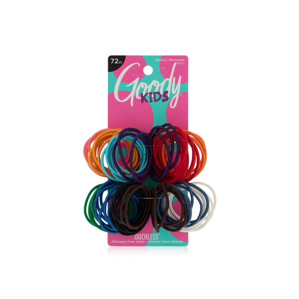 Goody girls ouchless no-metal 72 pack hair elastics 2mm thin