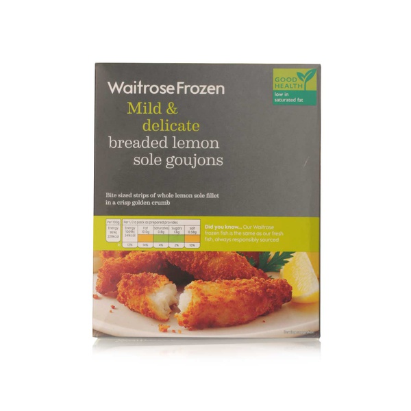 Waitrose breaded lemon sole goujons 220g Waitrose UAE & Partners
