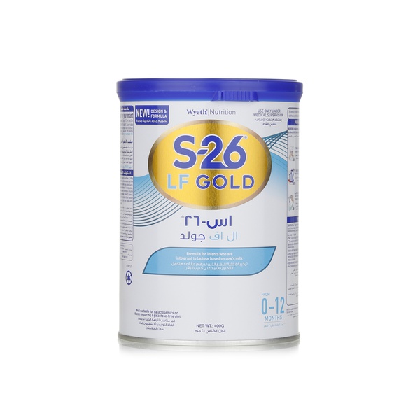 Wyeth S-26 Lactose Free Gold 0-12m 400g