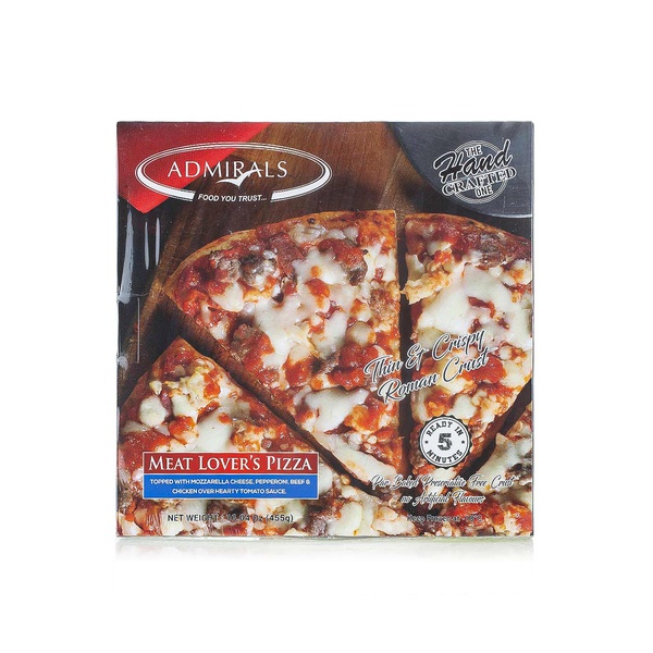 Admirals meat lover's pizza 455g
