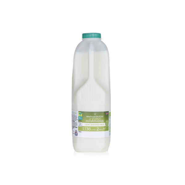 Waitrose Duchy Organic semi-skimmed milk 1ltr