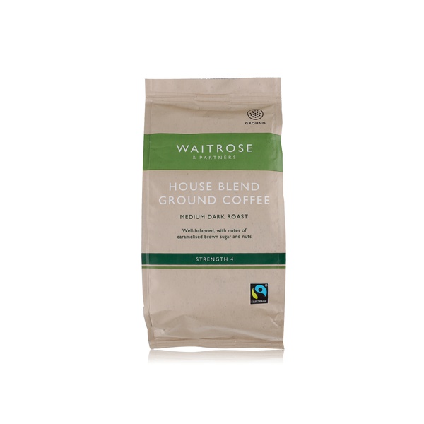 Waitrose house blend ground coffee medium dark roast227g