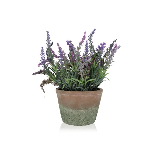 John Lewis artificial lavender plant in cement pot