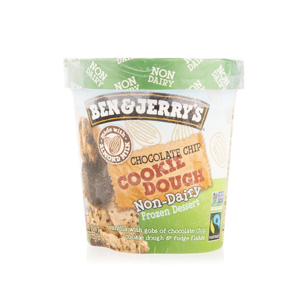 Ben and Jerry's non-dairy choc chip cookie dough ice cream 473ml
