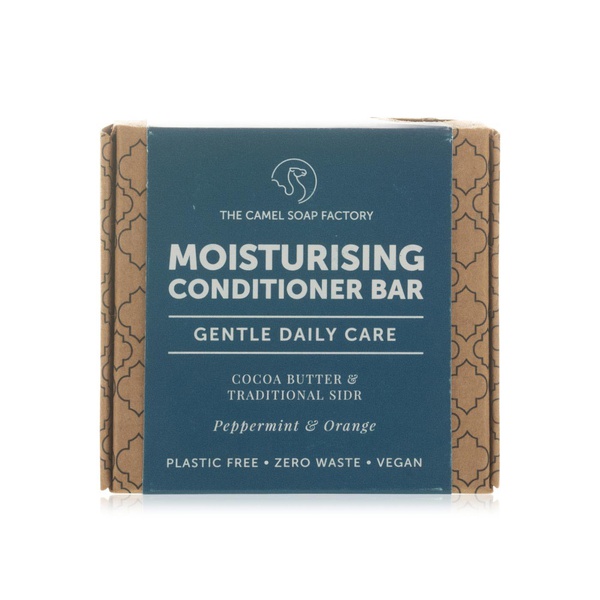 The Camel Soap peppermint and orange (moisturizing) conditioner bar