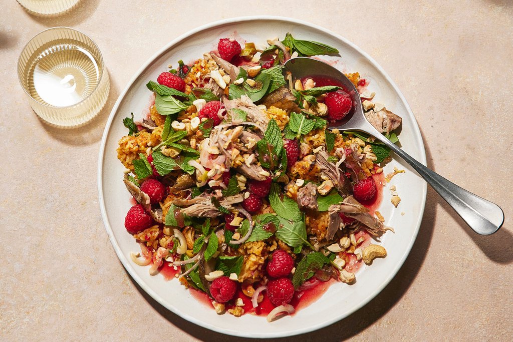 Cherry, pistachio & feta fattoush recipe - Waitrose UAE & Partners