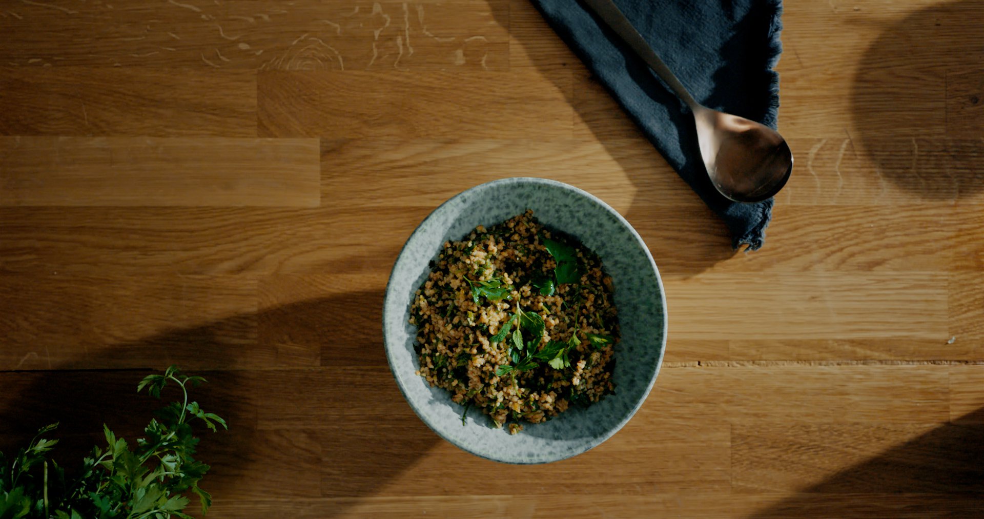 Dalia Dogmoch's bulgur parsley bowl