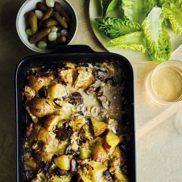 Mushroom &amp; Gorgonzola tartiflette