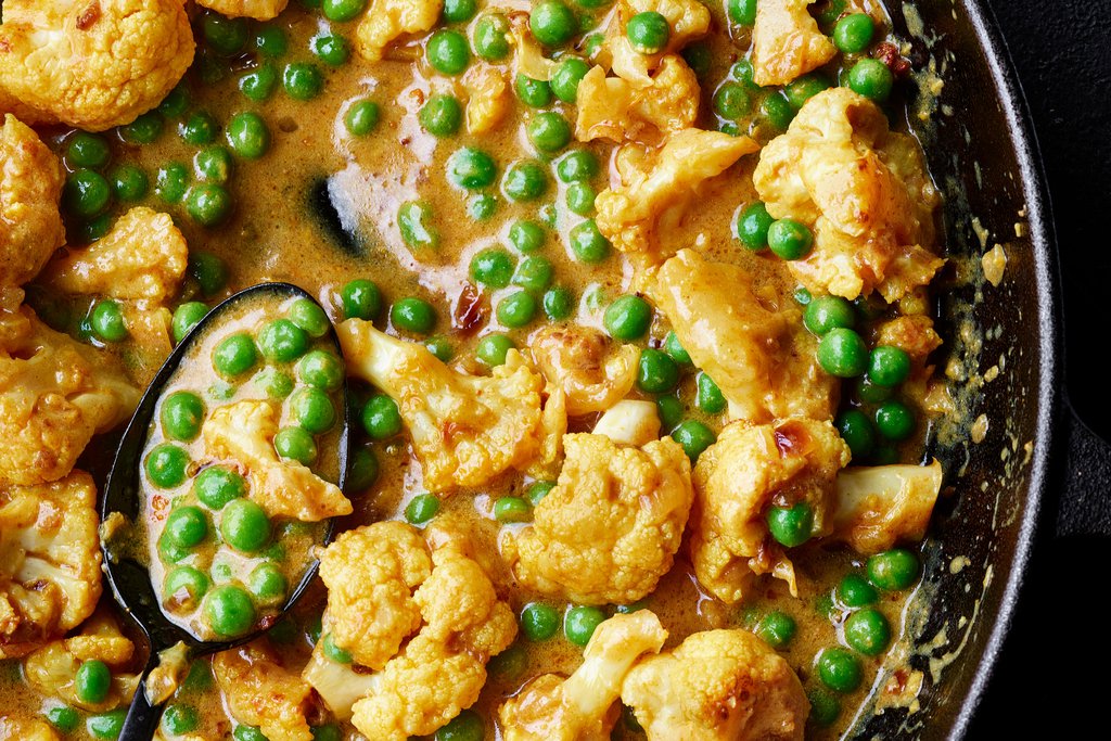 Creamy cauliflower & pea korma recipe Waitrose UAE & Partners