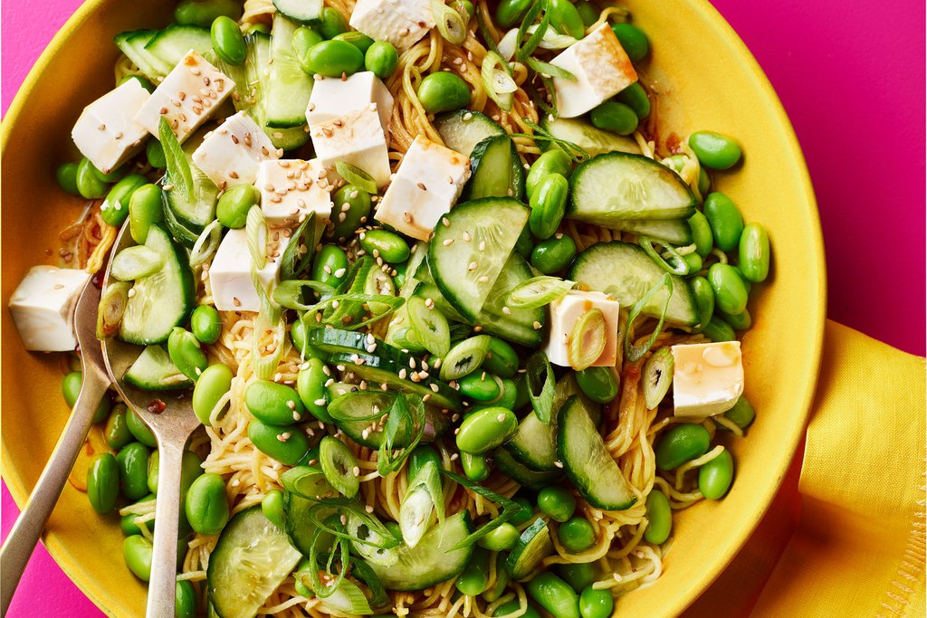 Edamame & tofu noodle salad recipe - Waitrose UAE & Partners