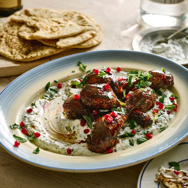 Dina Macki’s pomegranate &amp; honey chicken drumsticks