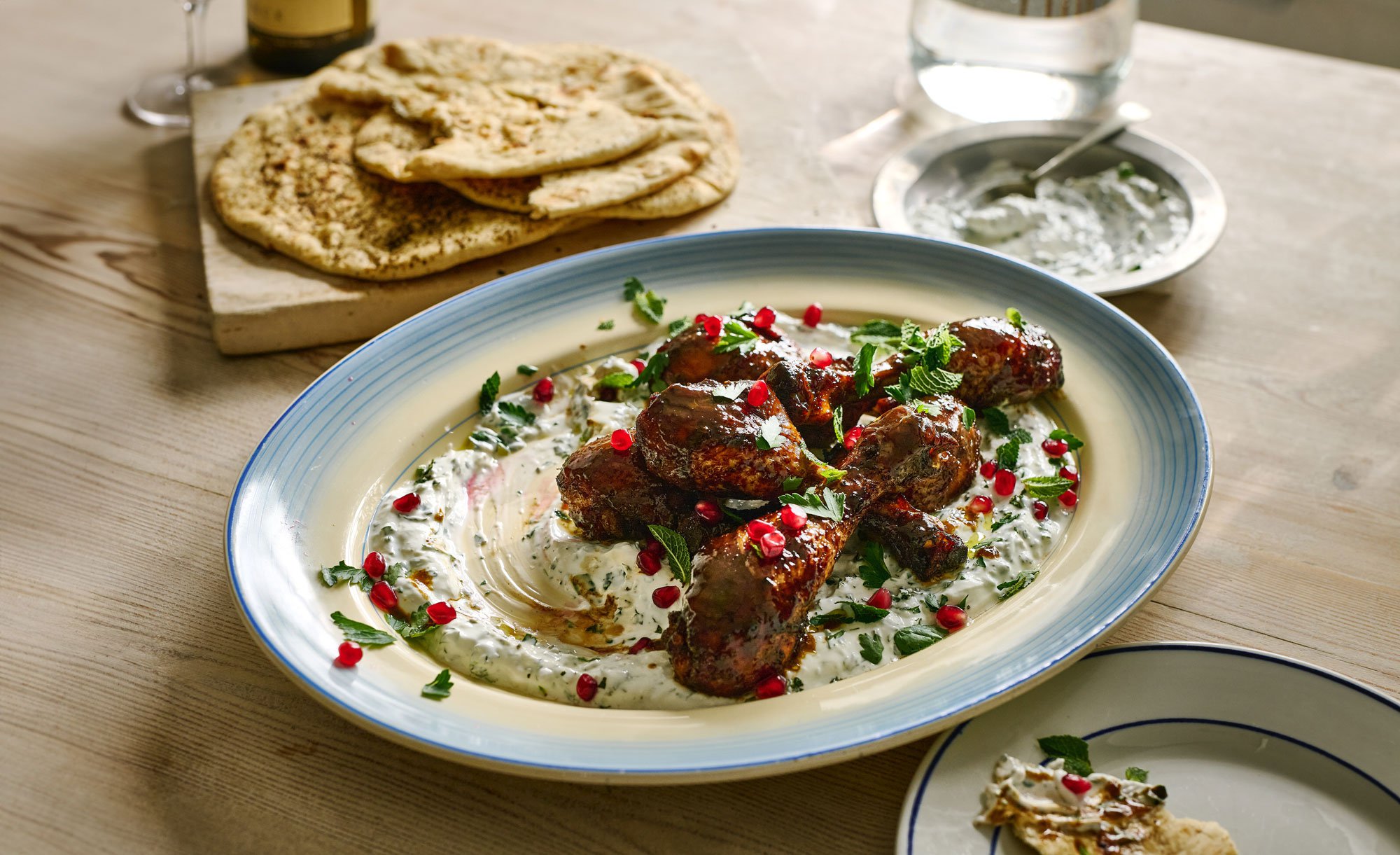 Dina Macki’s pomegranate & honey chicken drumsticks