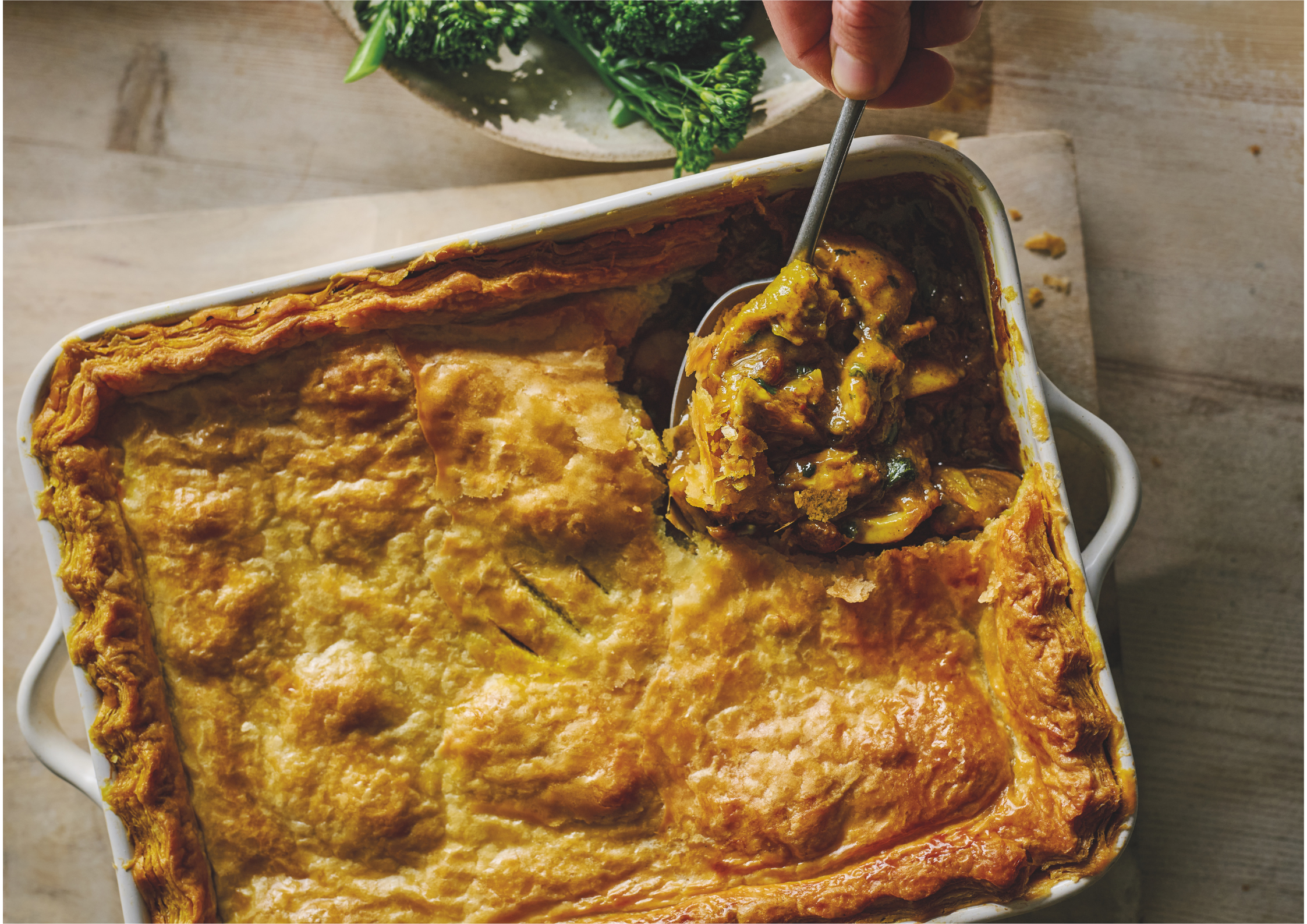James Cochran’s chicken curry pie