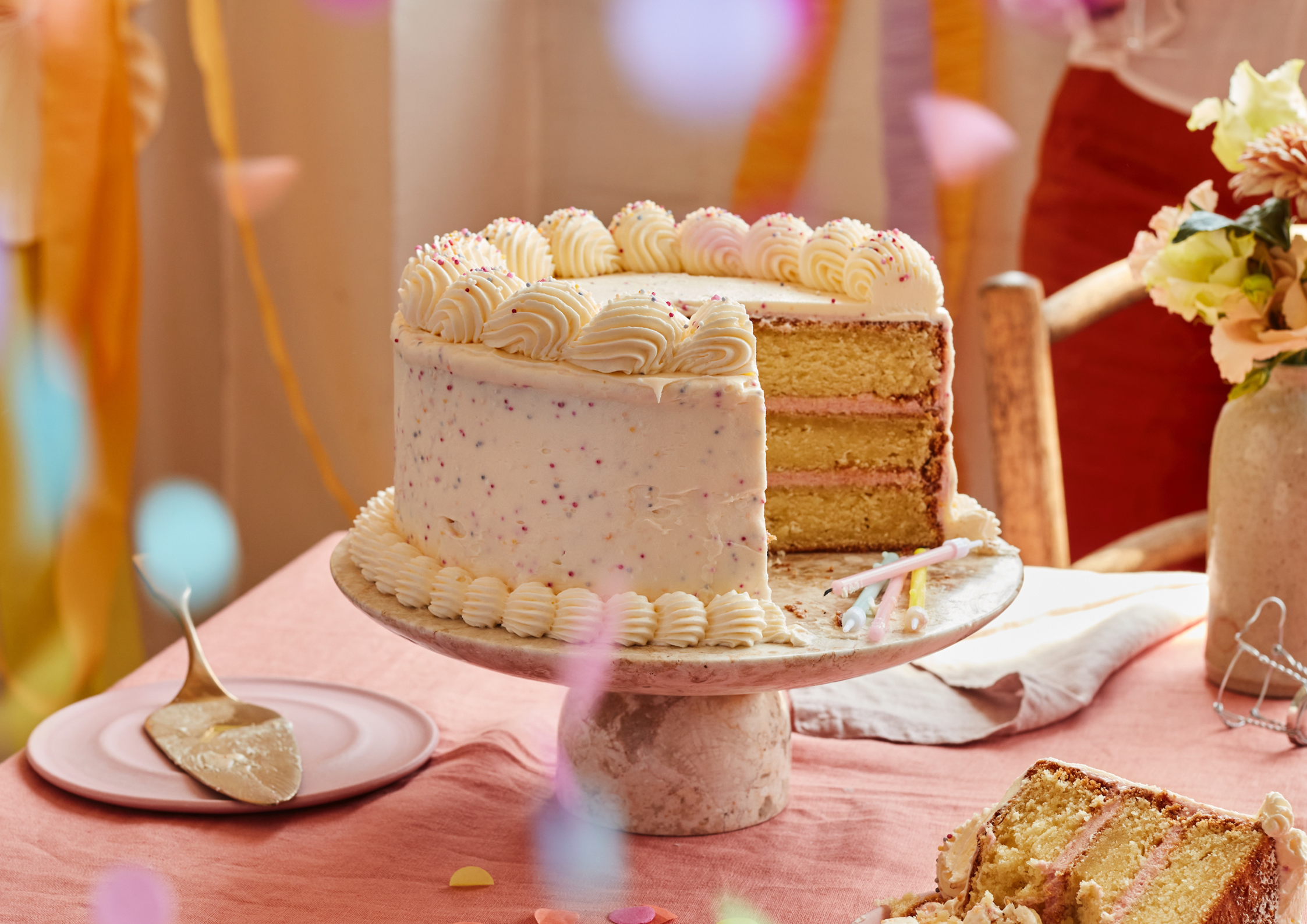 Confetti layer cake