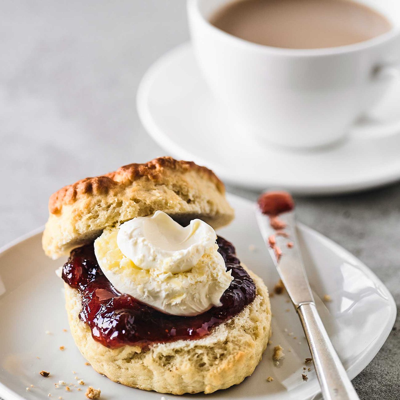 Scones with jam and cream are the most famous part of afternoon tea