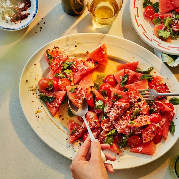 Turkish-style watermelon salad