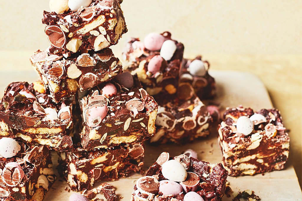 Easter chocolate tiffin recipe Waitrose UAE & Partners