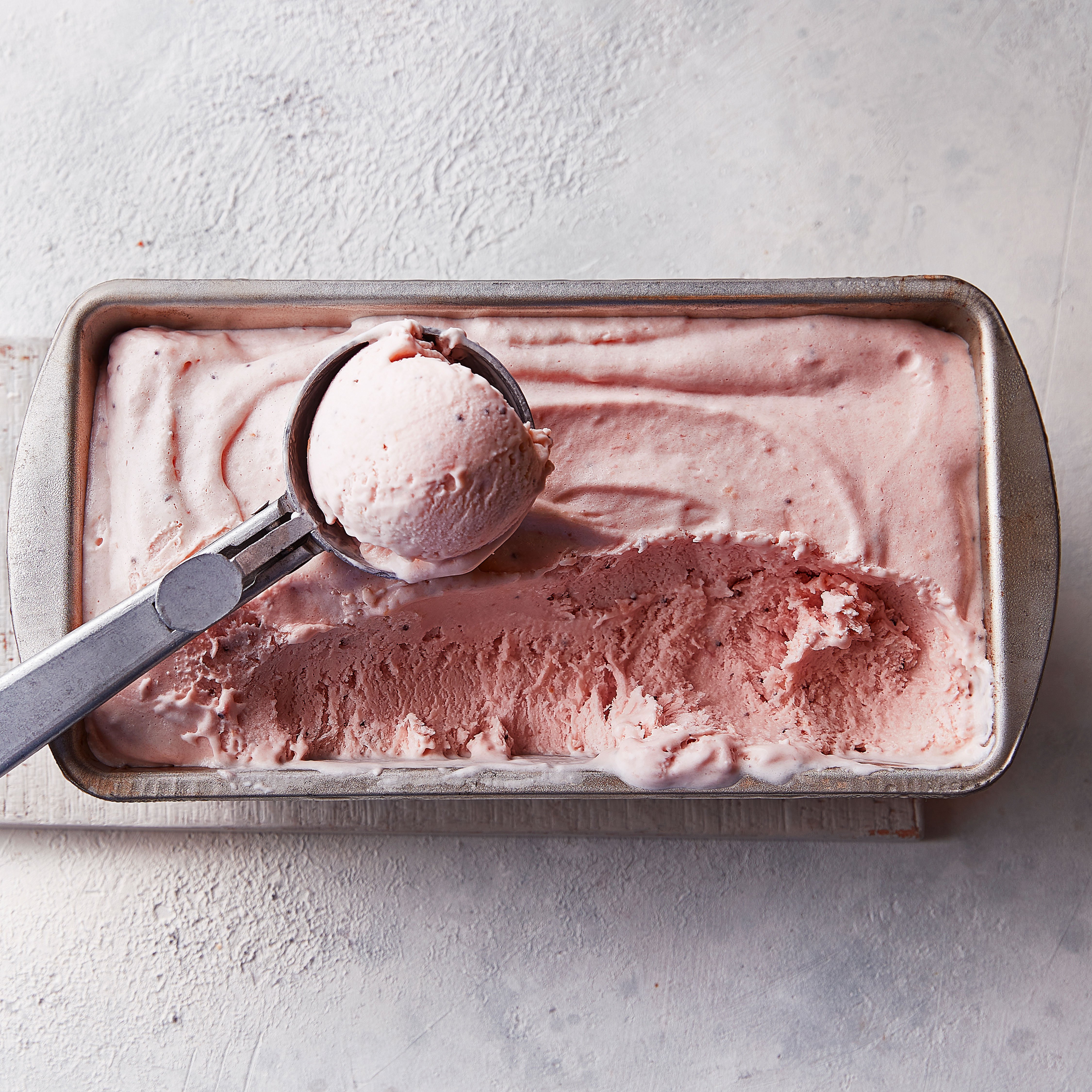 Cheat’s strawberry & clotted cream ice cream