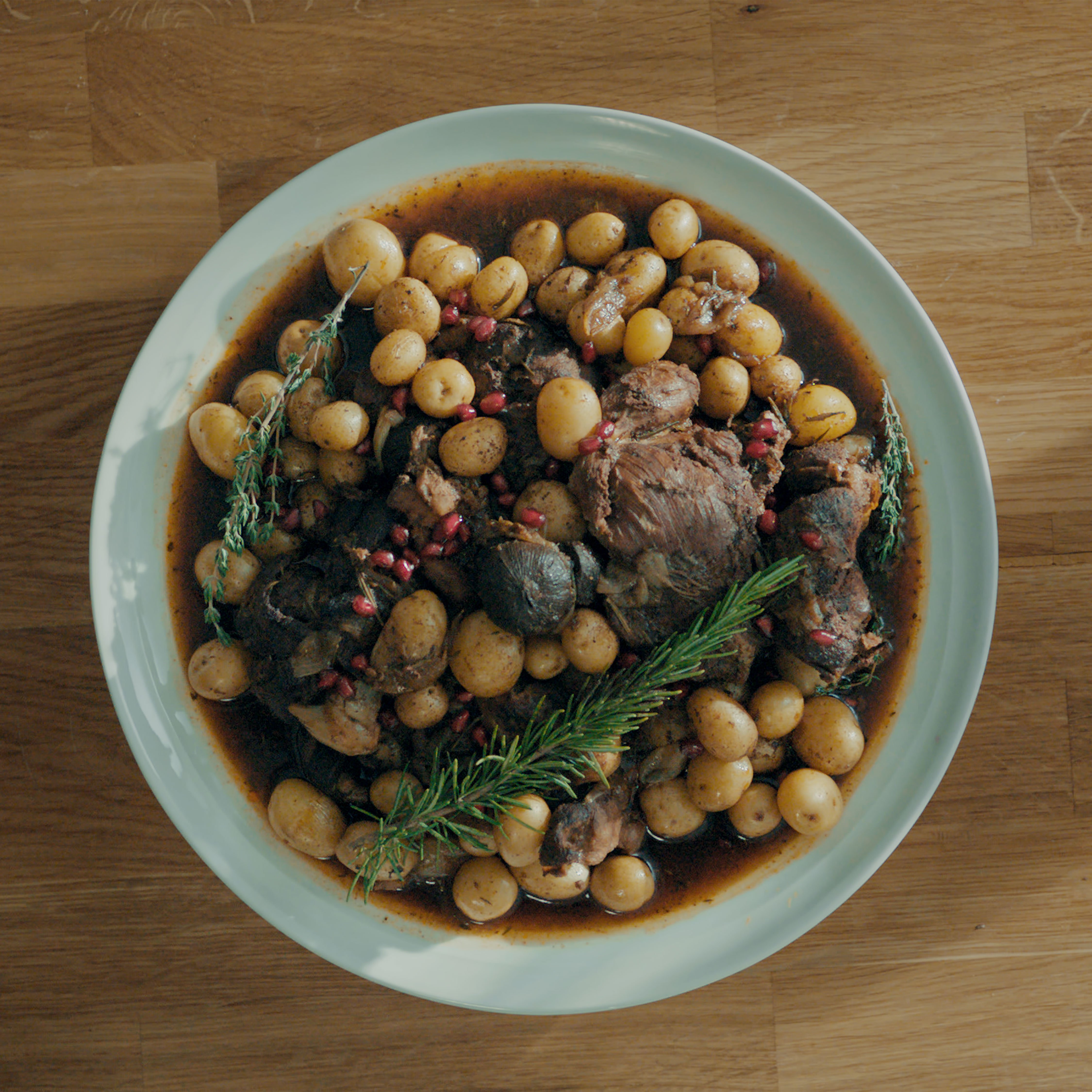 Dalia Dogmoch's spiced lamb & black garlic stew