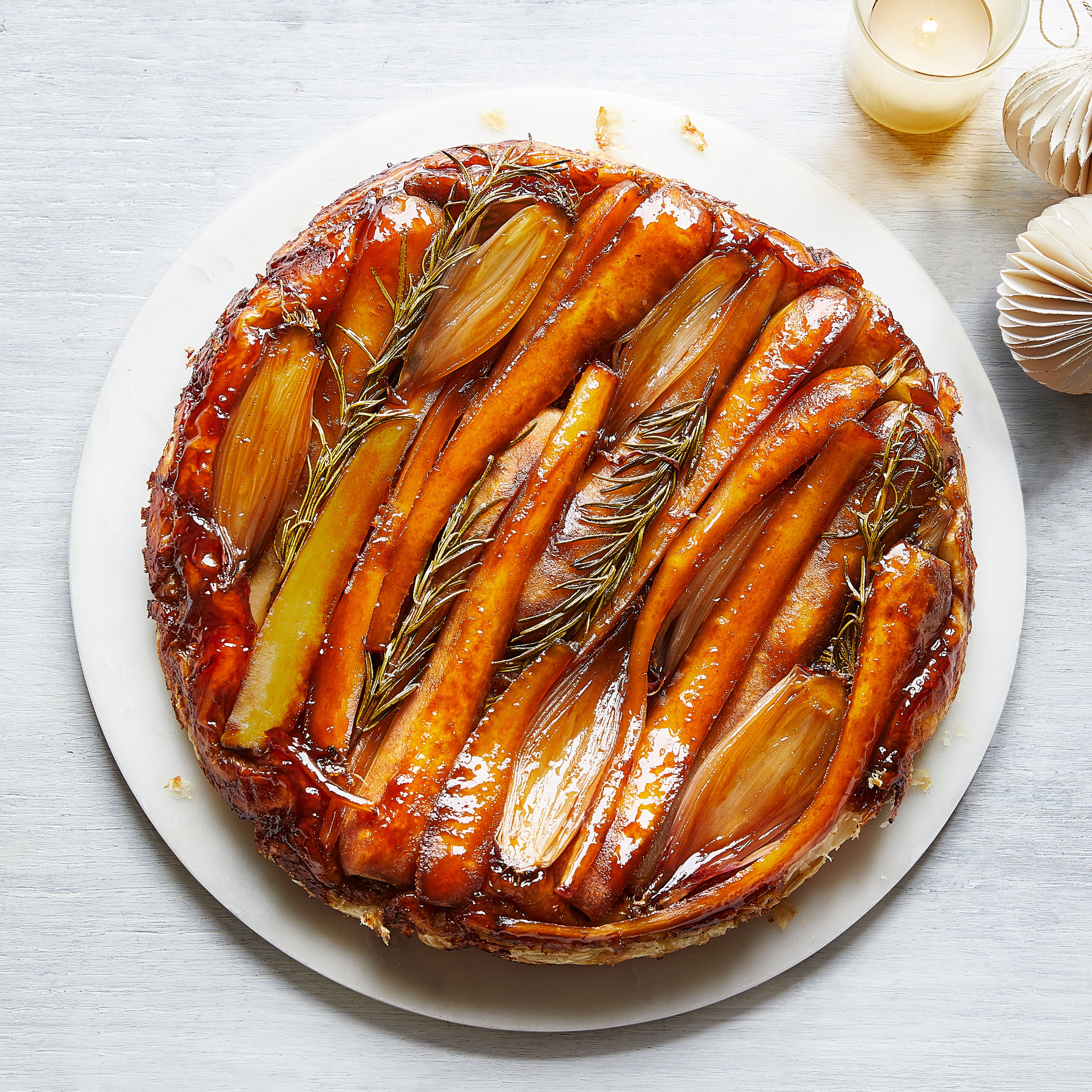 Parsnip, shallot & Marmite tatin