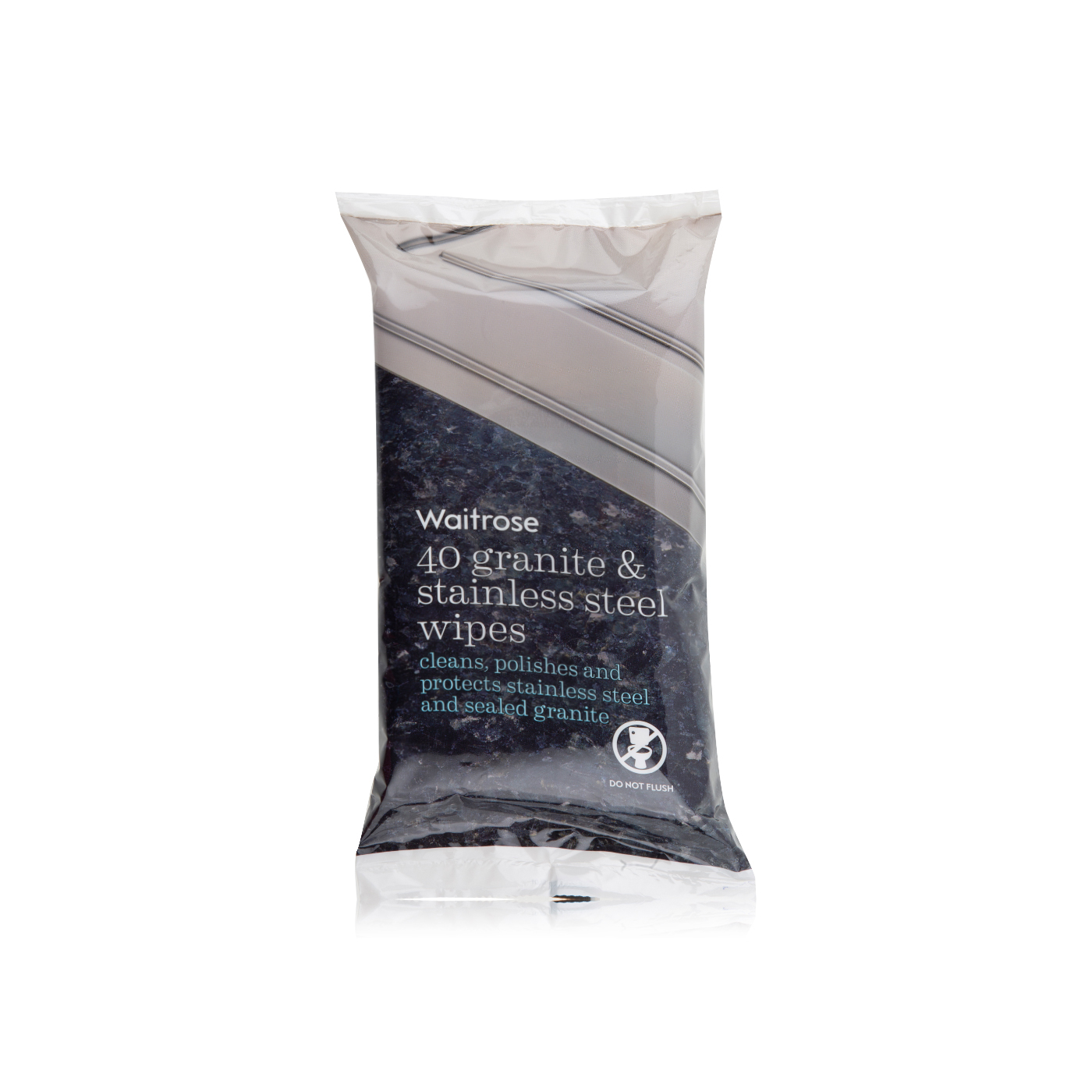 Waitrose granite & stainless-steel wipes x40 - Waitrose UAE & Partners