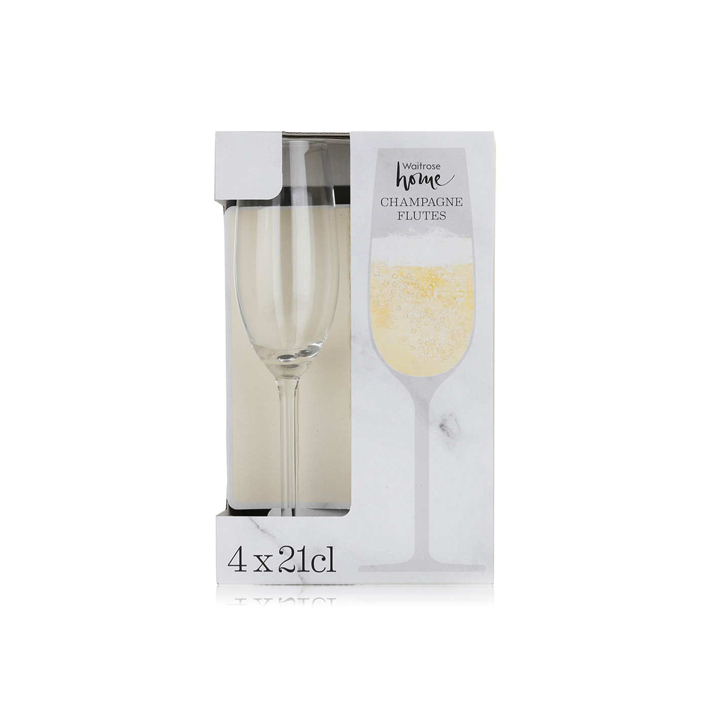 Waitrose Home chef's entertaining champagne flutes 4 pack Waitrose UAE & Partners