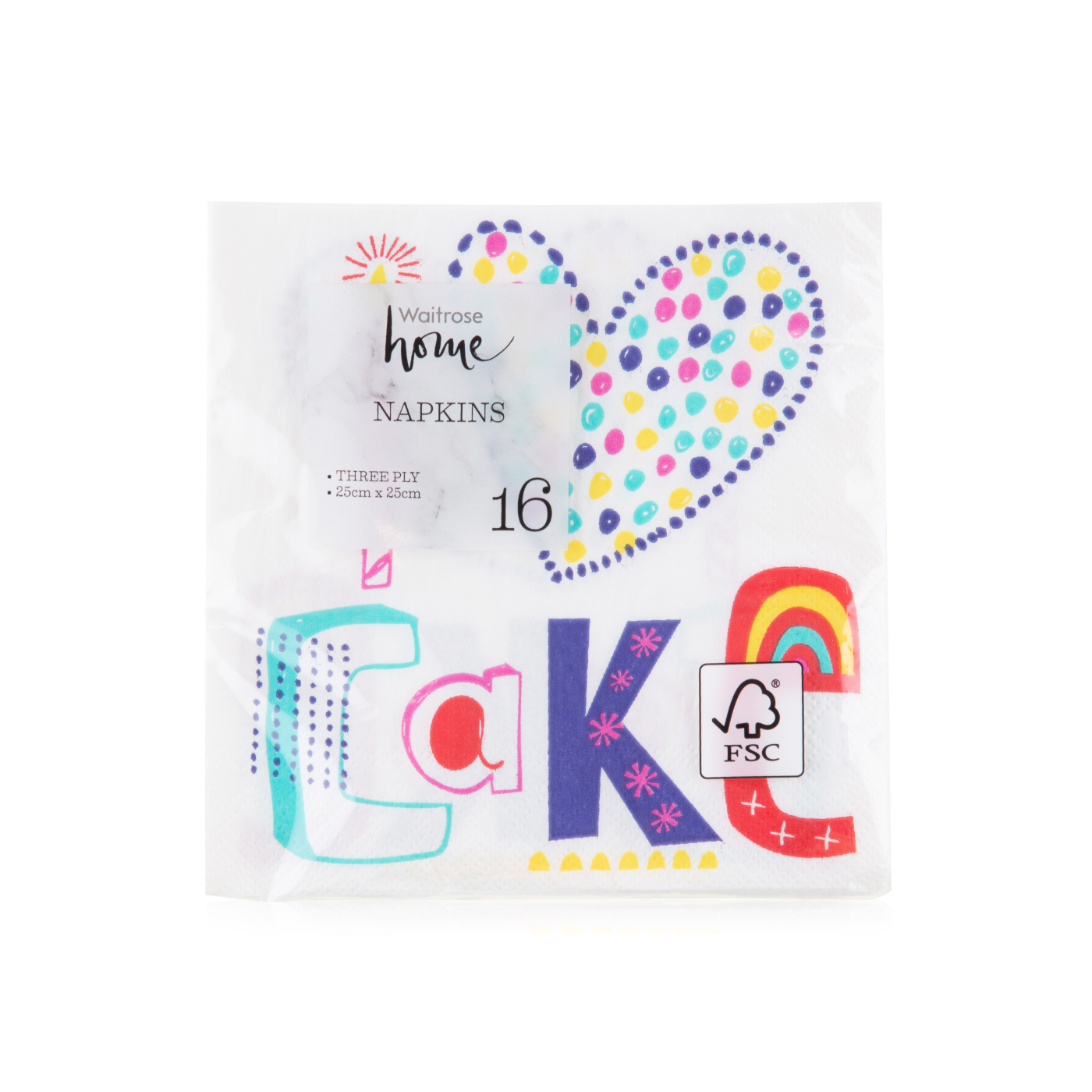 Waitrose Home cake napkin Waitrose UAE & Partners