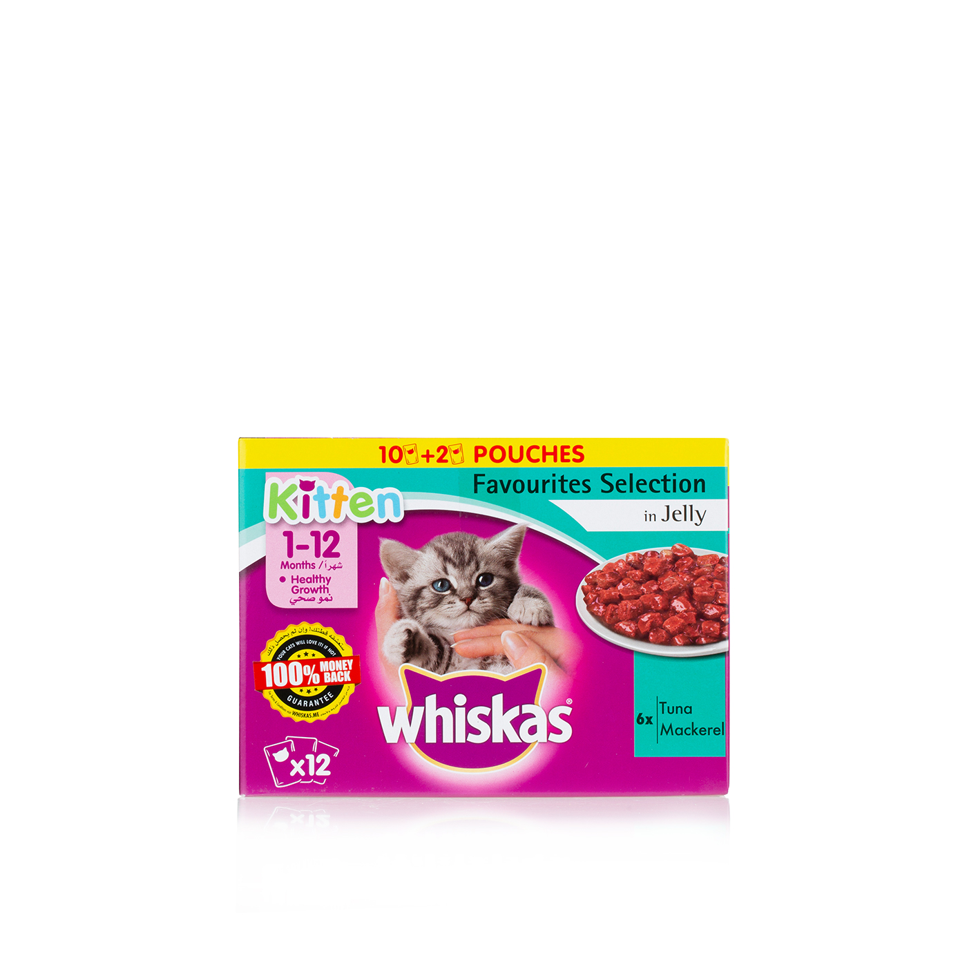 Whiskas kitten tuna & mackerel in jelly 12x85g Waitrose UAE & Partners
