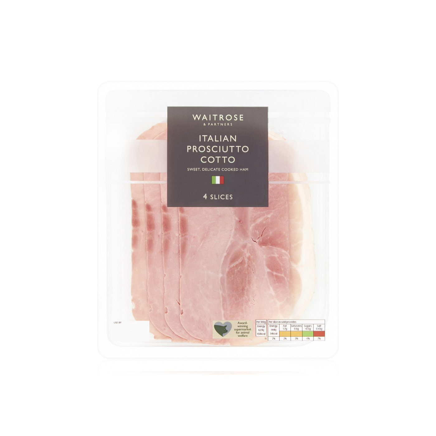 Waitrose Prosciutto Cotto 4 Slices 92g Waitrose UAE & Partners